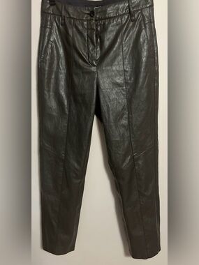Luisa Cerano Faux Leather Pants in Black